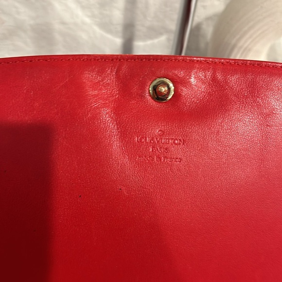 Authentic LOUIS VUITTON Opera line Delph Shoulder Bag Red - Picture 4 of 11